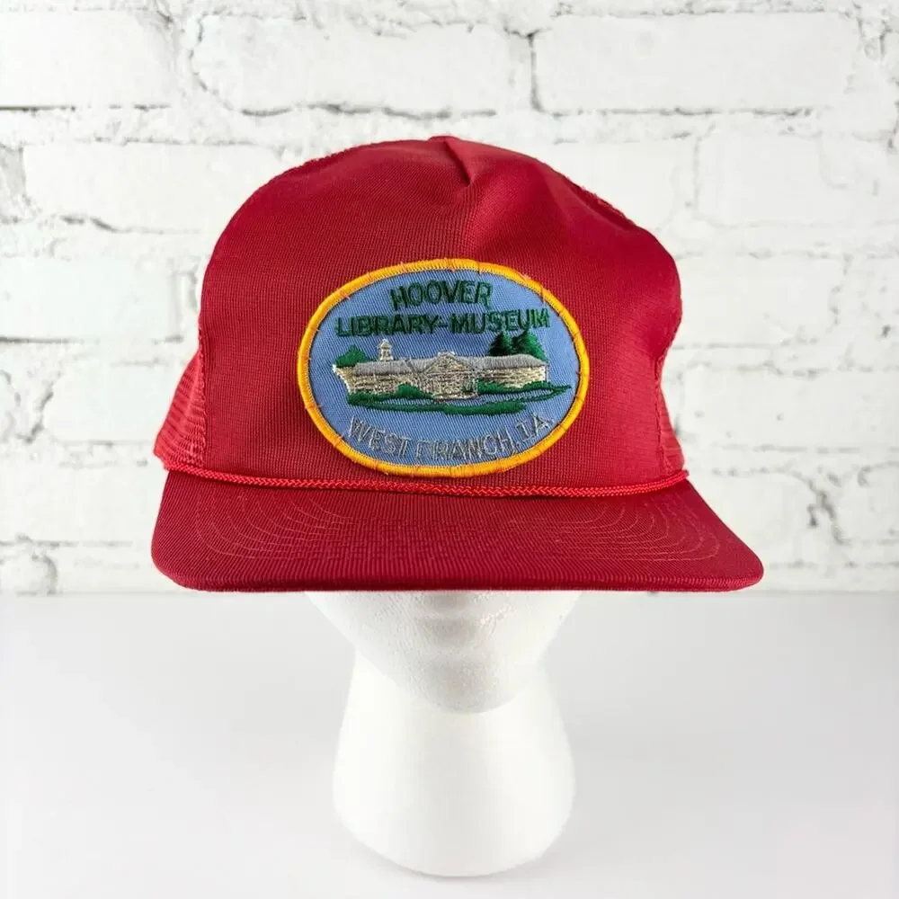 Vintage Hoover Library-Museum Snapback Hat